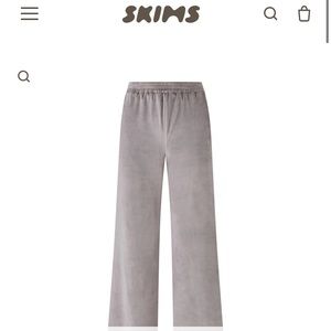 SKIMS Velour- Wide Leg Pant (size L still available!)